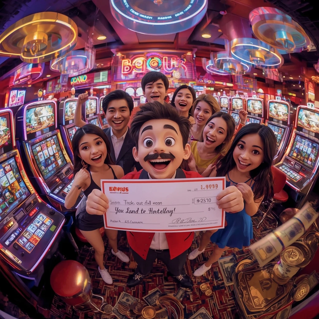 bonus nelle mani di un uomo al casinò PARKLANE CASINO